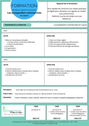 La prospection commerciale En 2 jours